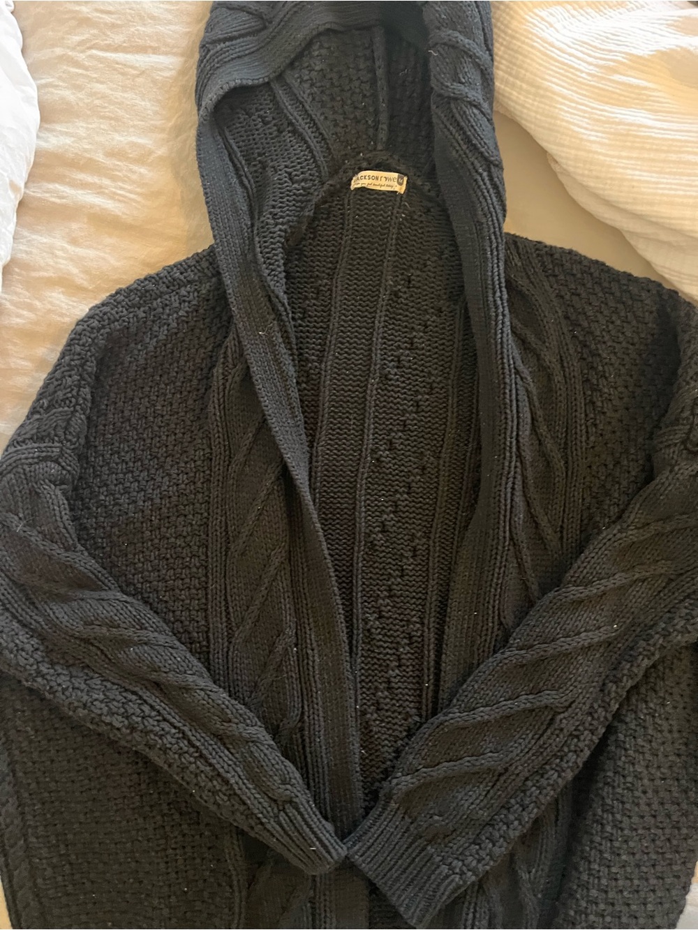 Jackson Rowe Pluto Cardigan Size Medium in Black